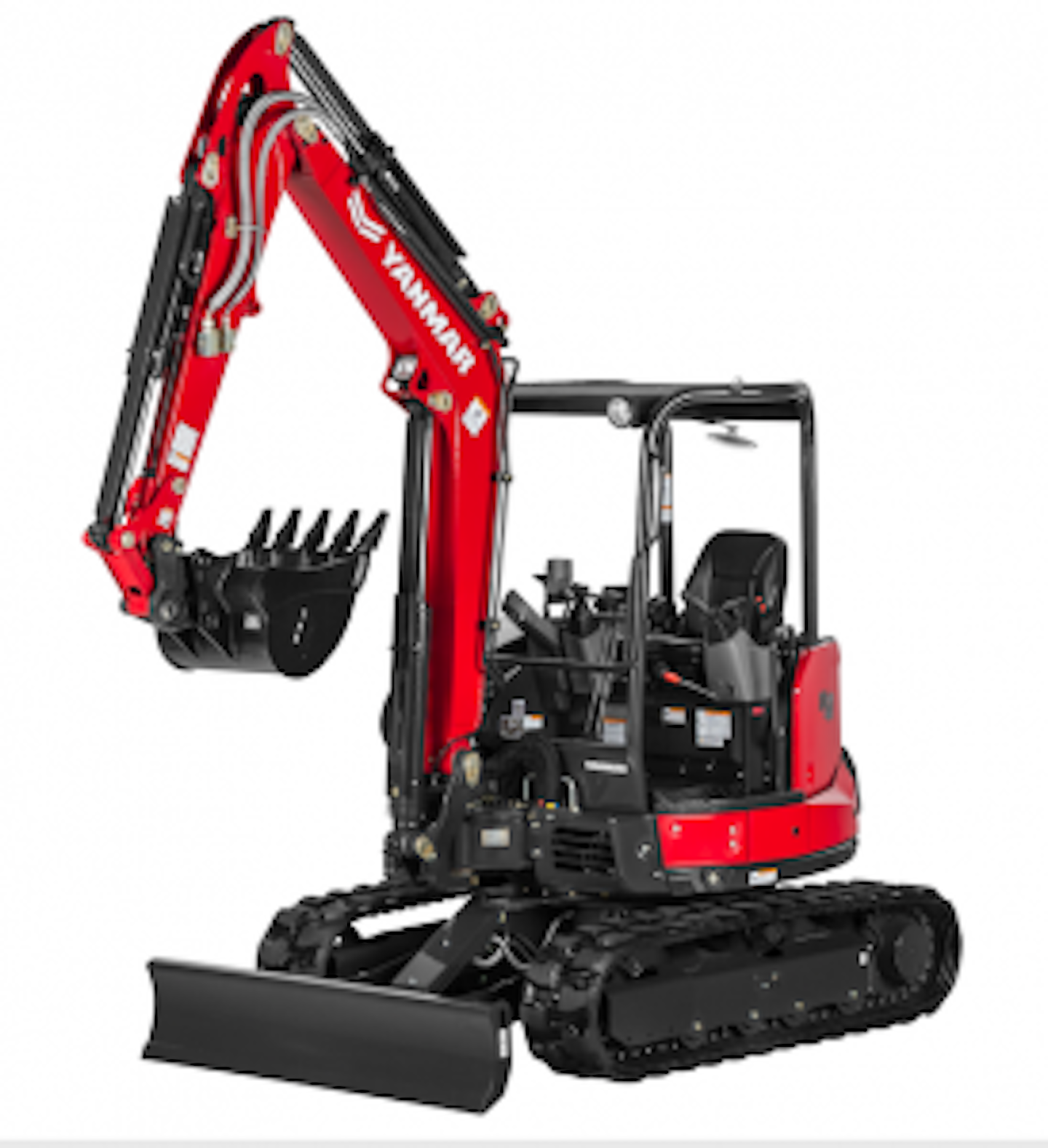 New red paint job for Yanmar's SV40 compact excavator | Total Landscape