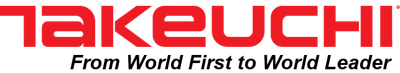 logo for takeuchi 'from world first to world leader'