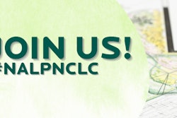 Join us! #NALPNCLC text next to colored pencils being used to create a landscape design