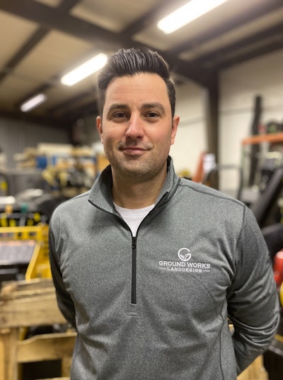 Joe Stark, marketing director of Ground Works Land Design