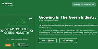 anchor by spotify 'Growing in the Green Industry' podcast by NALP Young Professionals