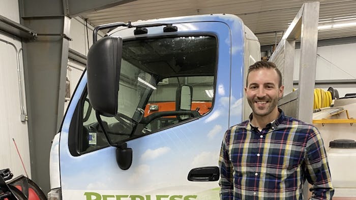 peerless lawn care owner and founder, Aaron Haakonson