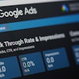 google ads data overview for clicks, impressions, and click-through-rate