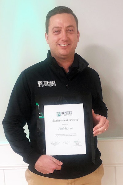 Paul Pestun, 2020 achievement award recipient from Ruppert Landscape