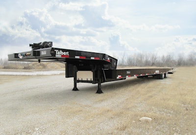 lowboy trailer from talbert manufacturing