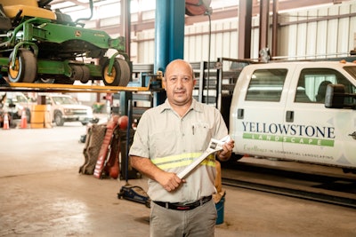 Yellowstone landscape professional at landscaping shop