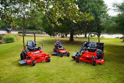 Kubota walk behind mower and two zero turn mowers