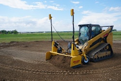 Shown is HitchDoc's Dual Dozer laser grader.