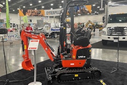 Kubota U10-5 mini excavator at World of Concrete 2022 in Las Vegas.