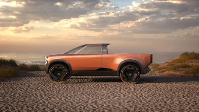 Nisssan unveils electric pickup truck