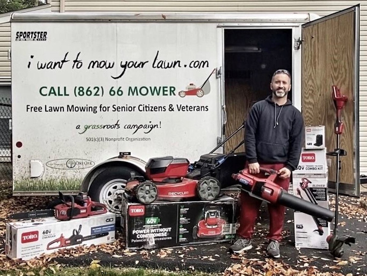 Non profit organization continues to mow lawns for those in need