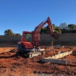 Boitano Excavation excavator at job site.