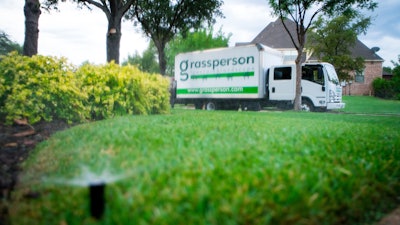 Grassperson landscaping truck