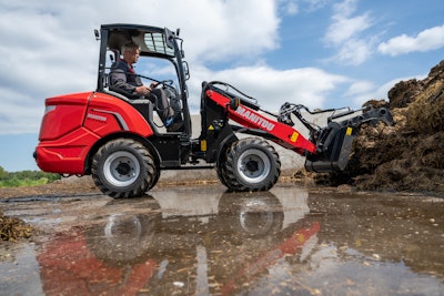 Manitou MLA 4-50 compact articulated wheel loader working