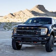 The 700-horsepower 2023 Ford Raptor R is available in 37-inch tires only. The less powerful 450-horsepower 2023 Ford Raptor can be spec'd with 35- or 37-inch tires. Scroll down to see a comparison between the trucks.