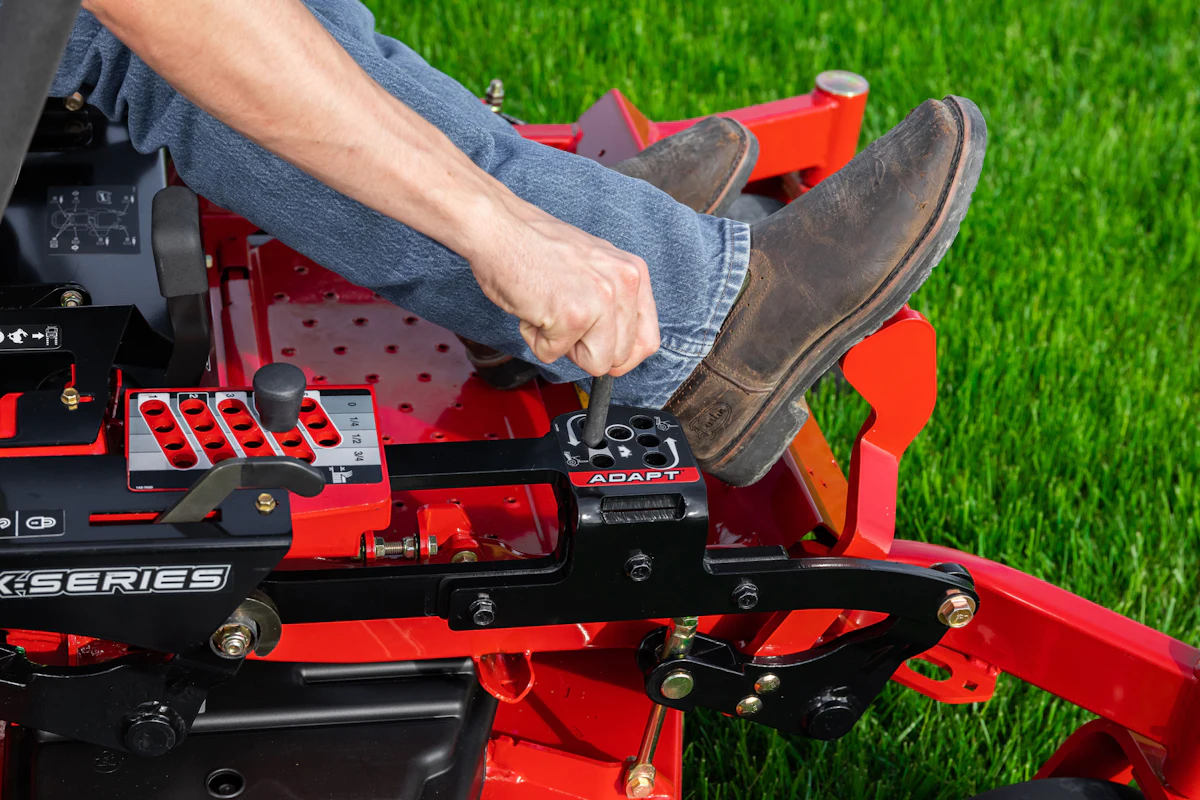 Exmark introduces Adapt Cutting Deck Adjustment System | Total ...