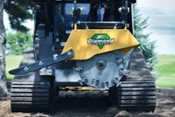Diamond mulching blade