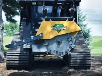 Diamond mulching blade