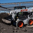 Bobcat skid steer with Ignite bucket attachment