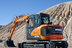 Develon DX89R-7 outdoor studio style shot