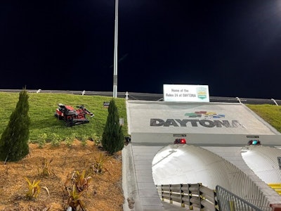 mower at Daytona