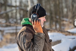 Man wearing AIR DEFENDER ear protection
