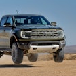 2024 Ford Ranger Raptor catches air in desert