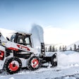 Bobcat S66 Skid Steer with snowblower attachment