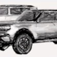 Screenshot of conceptual renderings of the electric Scout SUV and pickup shown recently at the Volkswagen Group Capital Markets Day in Hockenheimring, Germany.