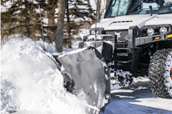 utility vehicle with snow plow