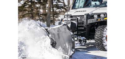 utility vehicle with snow plow