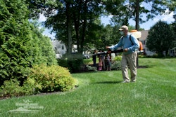 man spraying for mosquitoes