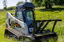 diamond mowers sk rooftop cooler atop bobcat compact track loader