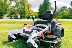 mower with GrassMaster tires