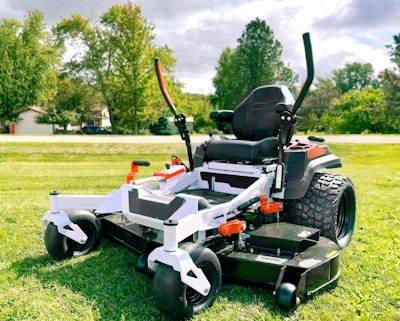 mower with GrassMaster tires