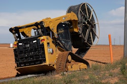 Caterpillar 285 compact track loader carrying cable