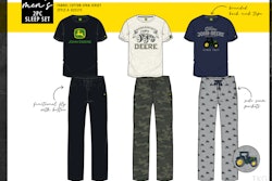 drawings previewing preview of Fall/Holiday 2025 John Deere branded Sleep and Lounge collection