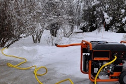 Generator in snow