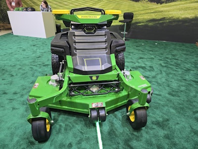 Deere autonomous mower on display