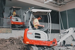 Takeuchi TB20e electric mini excavator