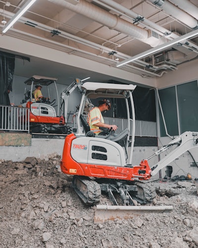 Takeuchi TB20e electric mini excavator