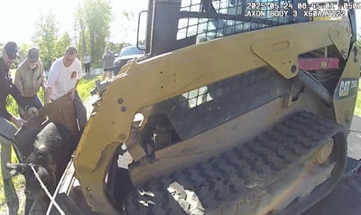 Deputy's body cam video in Wayne, Wisconsin, shows how to capture a pig with a CTL.