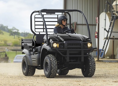 Kawasaki's Mule SX fits in the bed of a pickup truck for easy transport.