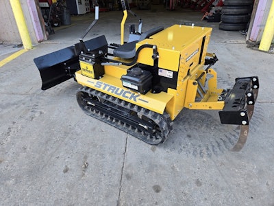 Struck S-Series with dozer blade and ripper attachments