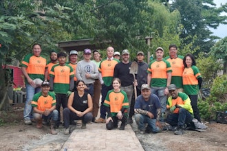 Project Ever Green Corona Peach Tree Garden Volunteer Group Photo