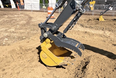 The redesigned 26 P-Tier can be outfitted with a fixed pin mechanical coupler.