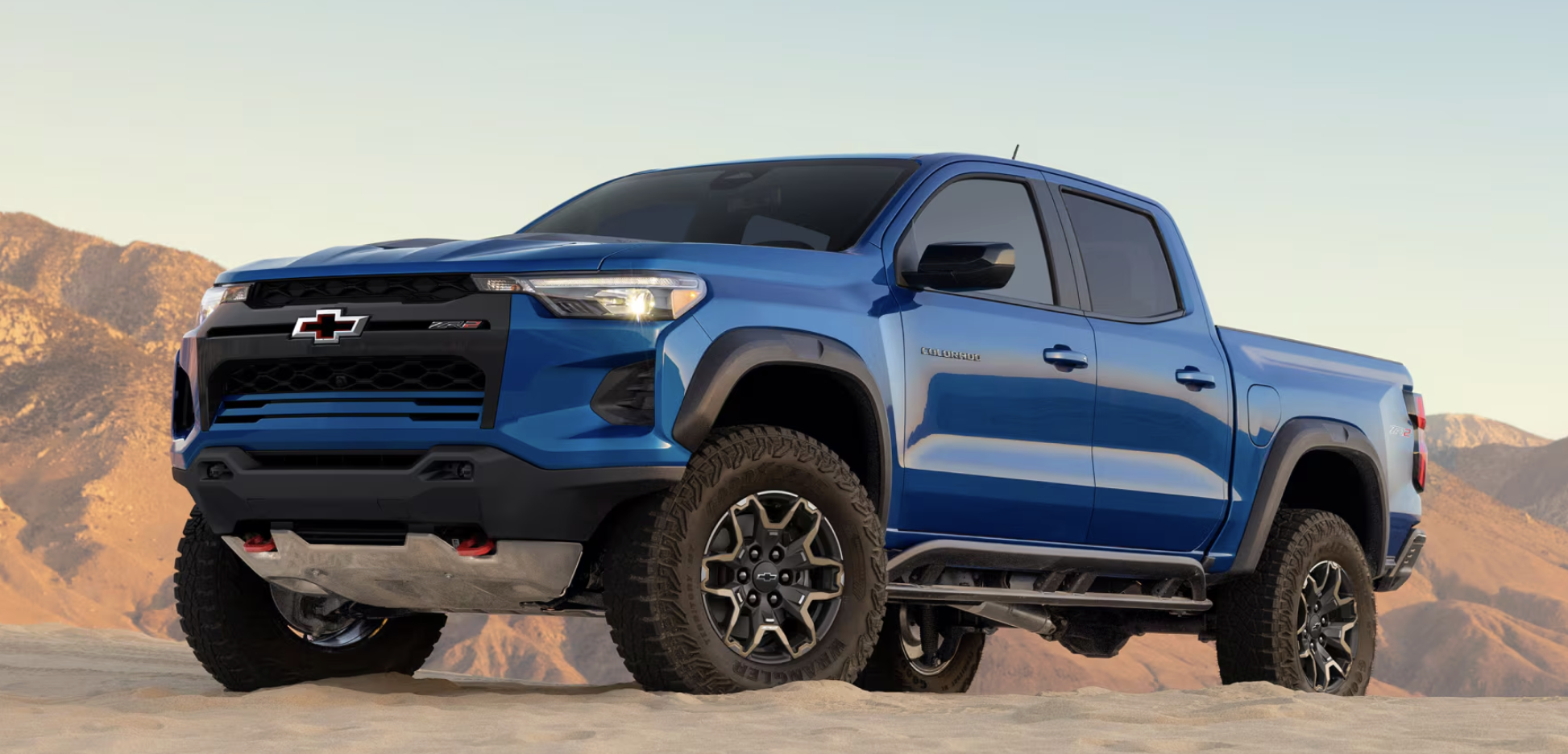 2026 Chevrolet Colorado ZR2 in reef blue metalic.