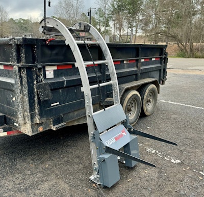 The LoadRunner is adjustable and can be attached to any dumpster or dump trailer.