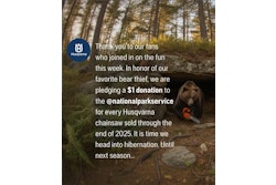 Husqvarna National Park Service Donation Post
