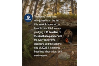 Husqvarna National Park Service Donation Post